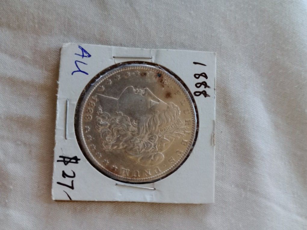 1888 P Morgan Silver Dollar AU Condition