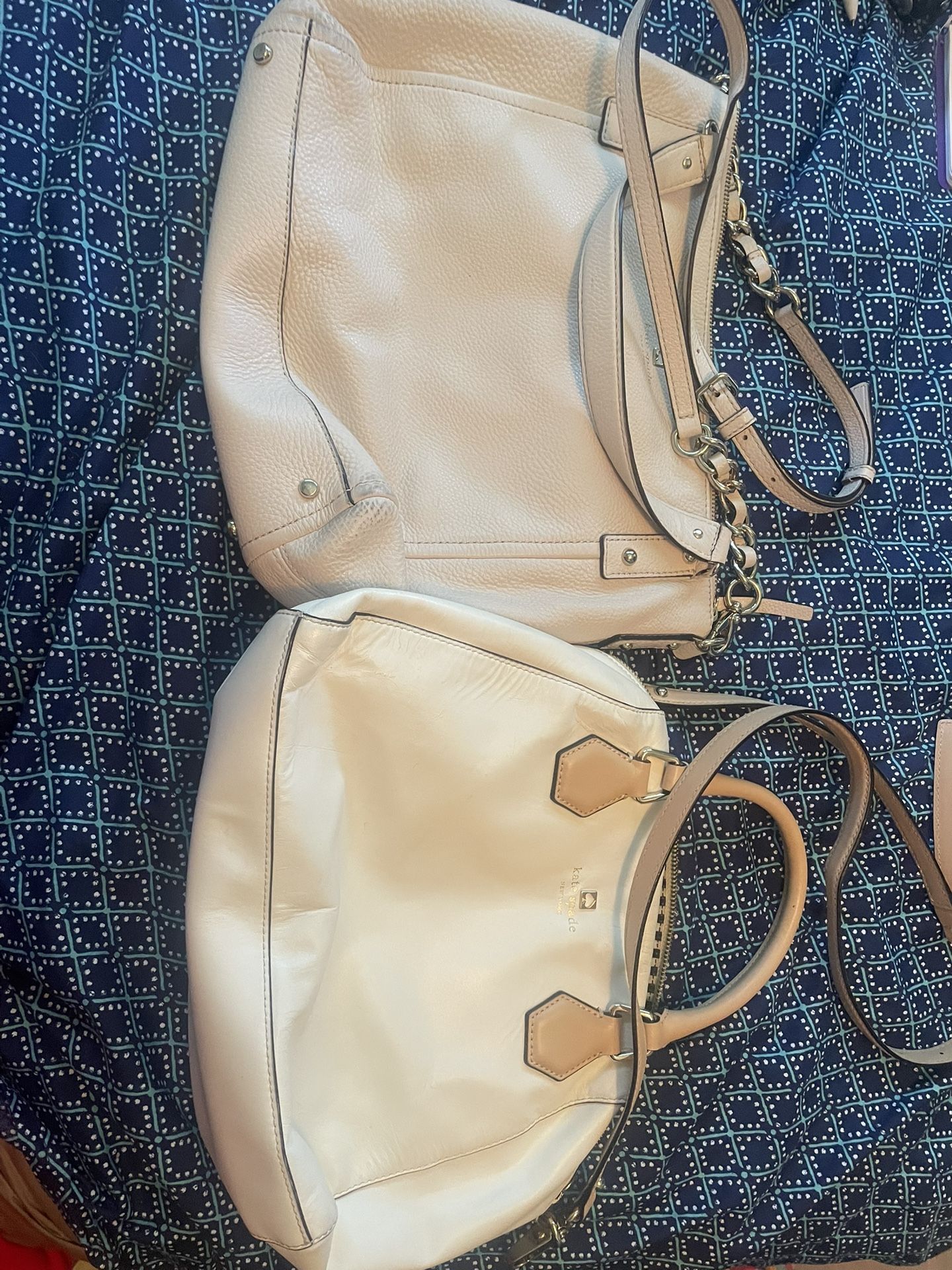 Light, beige or white with beige, Kate Spade purses