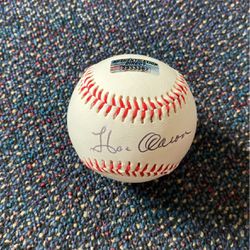 Hank Aaron Autograph Baseball 