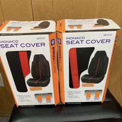 Set Of 2 Brand New Universal Faux Leather Seat Covers