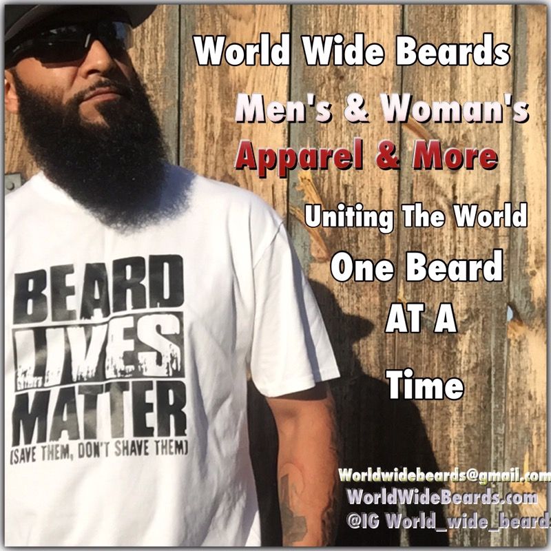 Fresh new beard apparel clothing line for Men, woman and children. 20% off site Wide sale going on now. All accessories marked down. Worldwidebeards