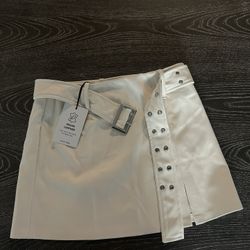 Vegan Leather Skirt 