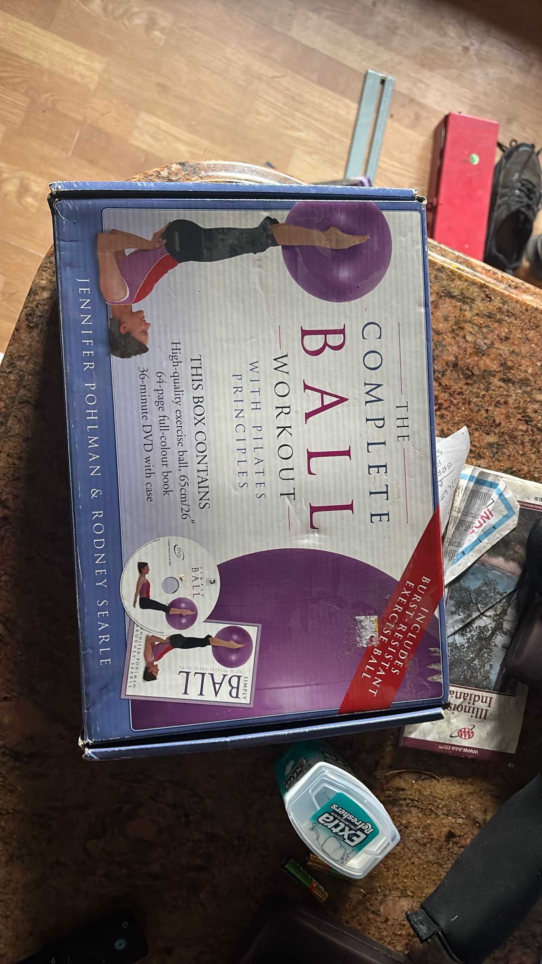 Exercise Ball Workout New In Box 20$