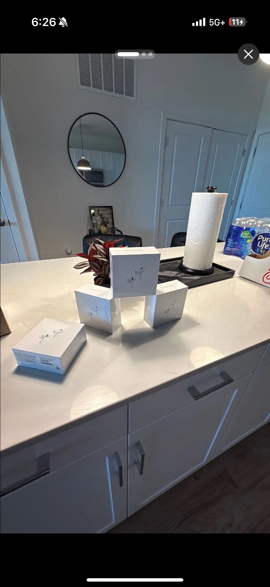 Apple AirPods Pro 2nd Generation with MagSafe Wireless Charging Case - White