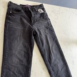 New Black Faded Jeans Size 4 