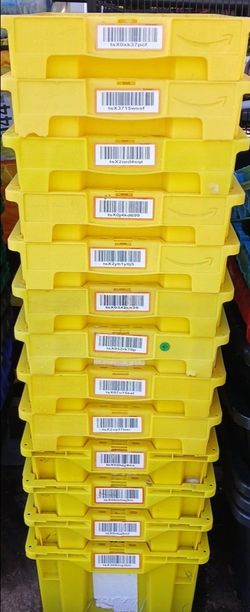Heavy Duty Durable Yellow Totes (13)- no tops