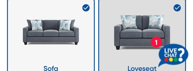 Sofa and love seat