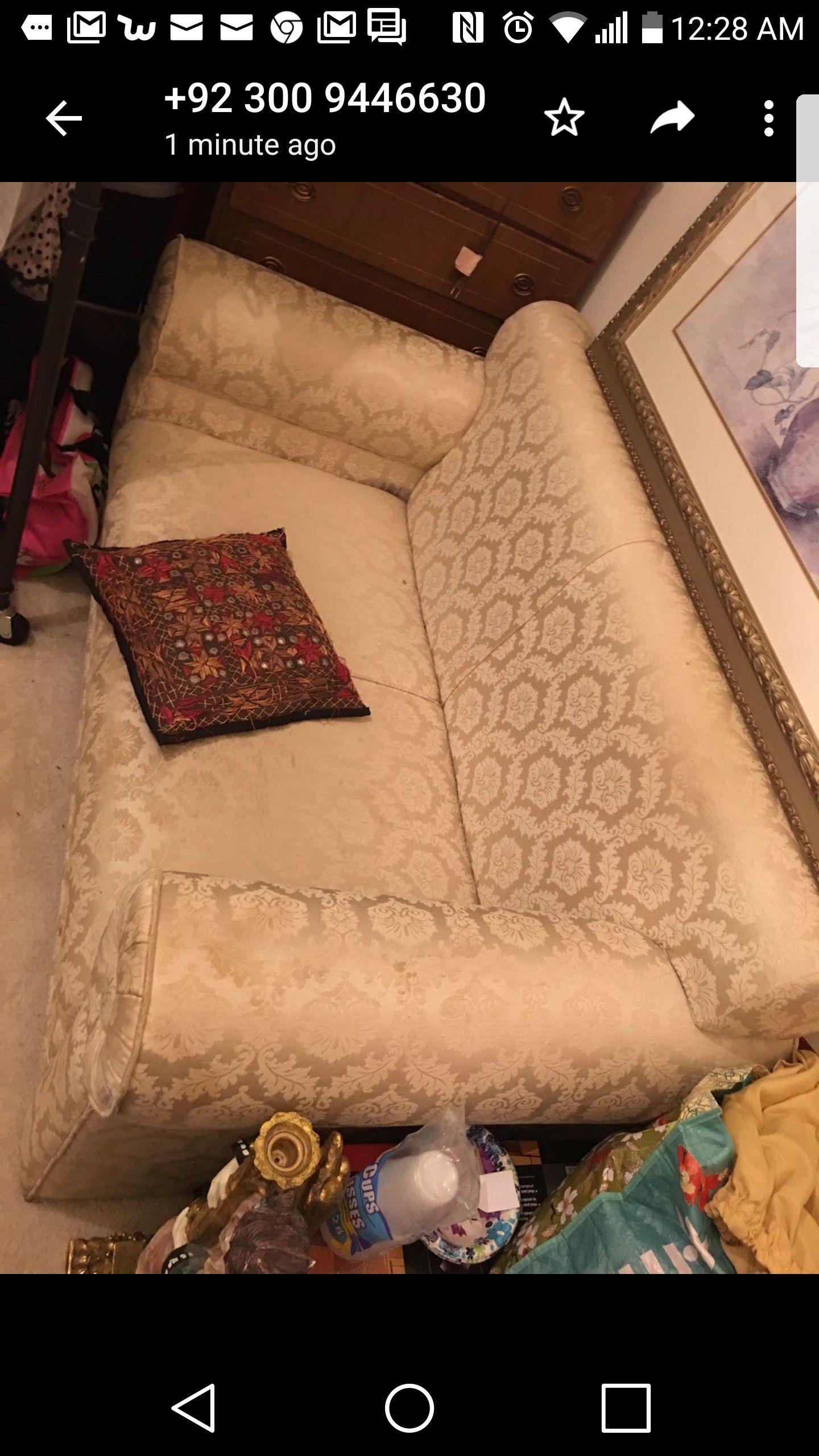 Two seat sofa couch