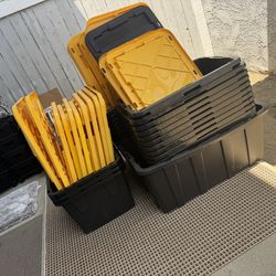 15 Black And Yellow Bins