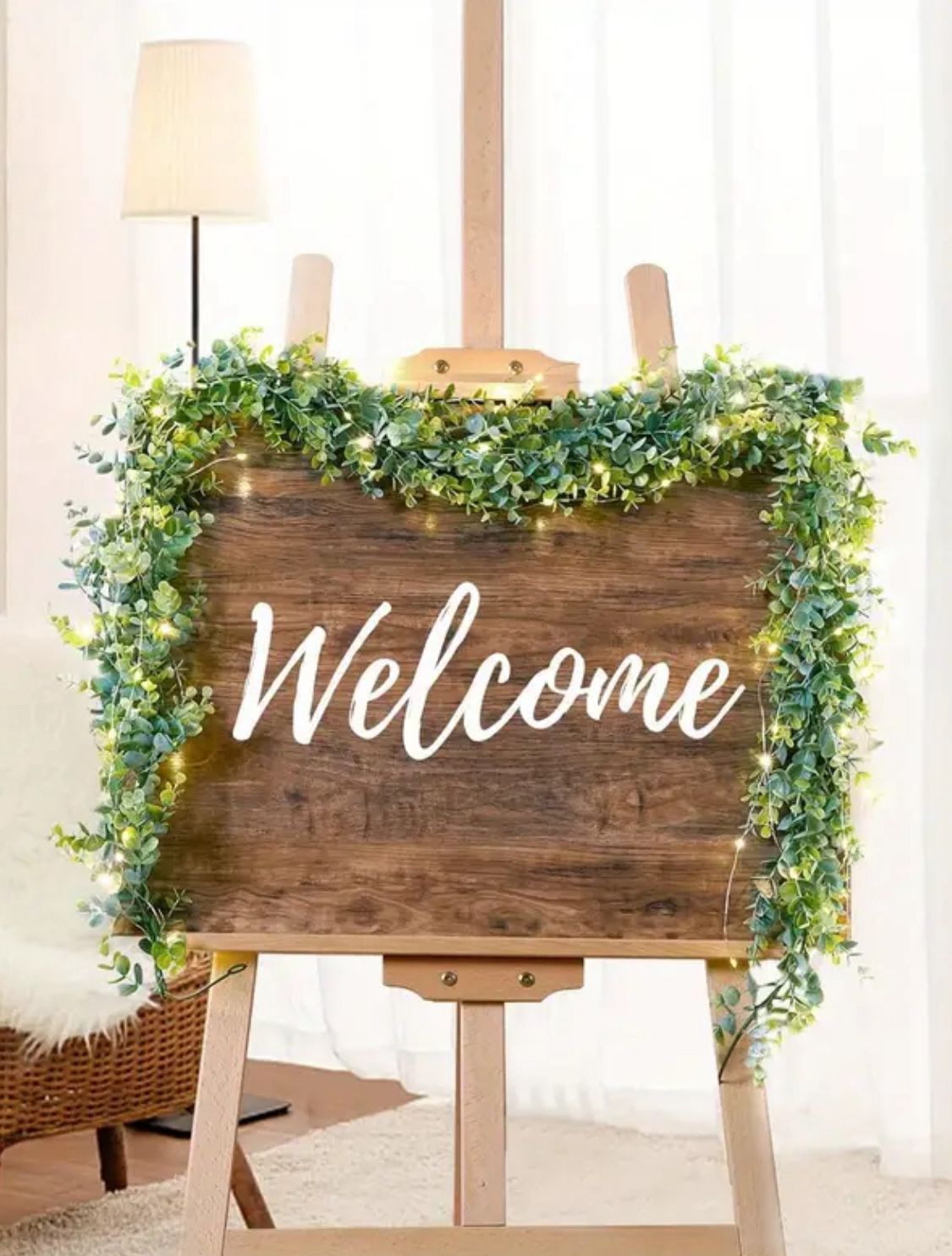 5pcs Realistic Faux Eucalyptus Garland