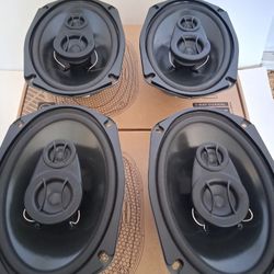 POWERBASS 2 PAIRS 6×9 3 WAY 210 WATTS HIGH OUTPUT CAR SPEAKER 
