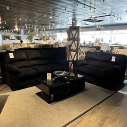 Black Sofa And Loveseat