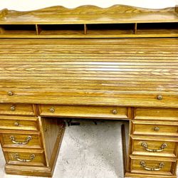 Rare, Antique , Multifunctional, Covered, Wood Desk