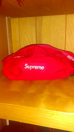 Supreme red fanny pack