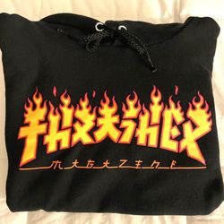 🔥 Thrasher Godzilla Hoodie – Boy’s M