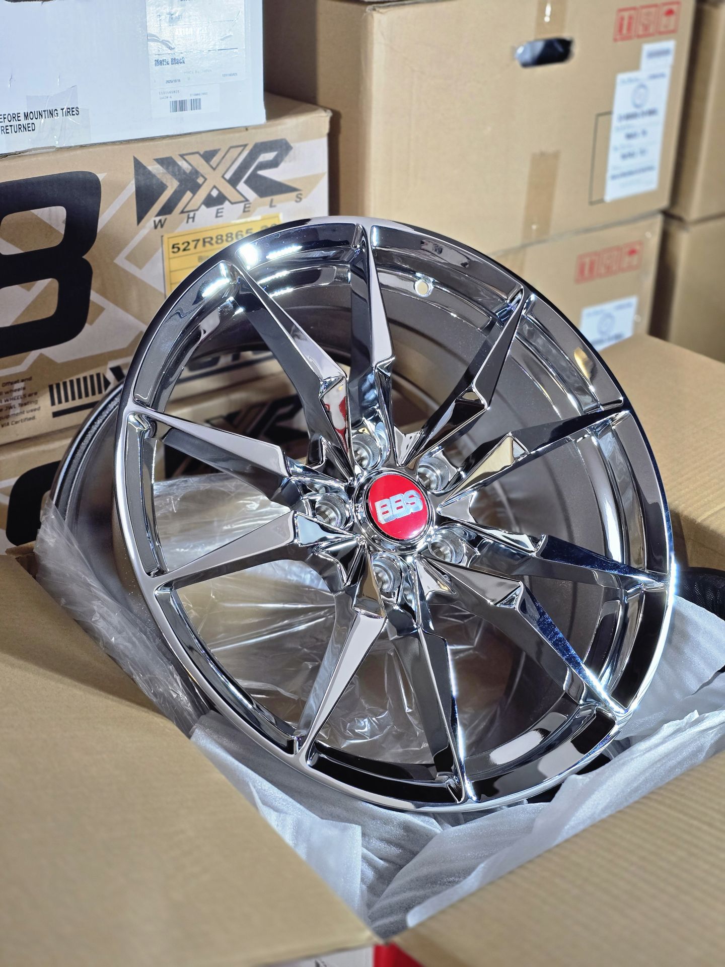 18x8.0 BRAND NEW CHROME SHIFT BLADE WHEELS/RIMS. 5X114.3 for Sale in ...