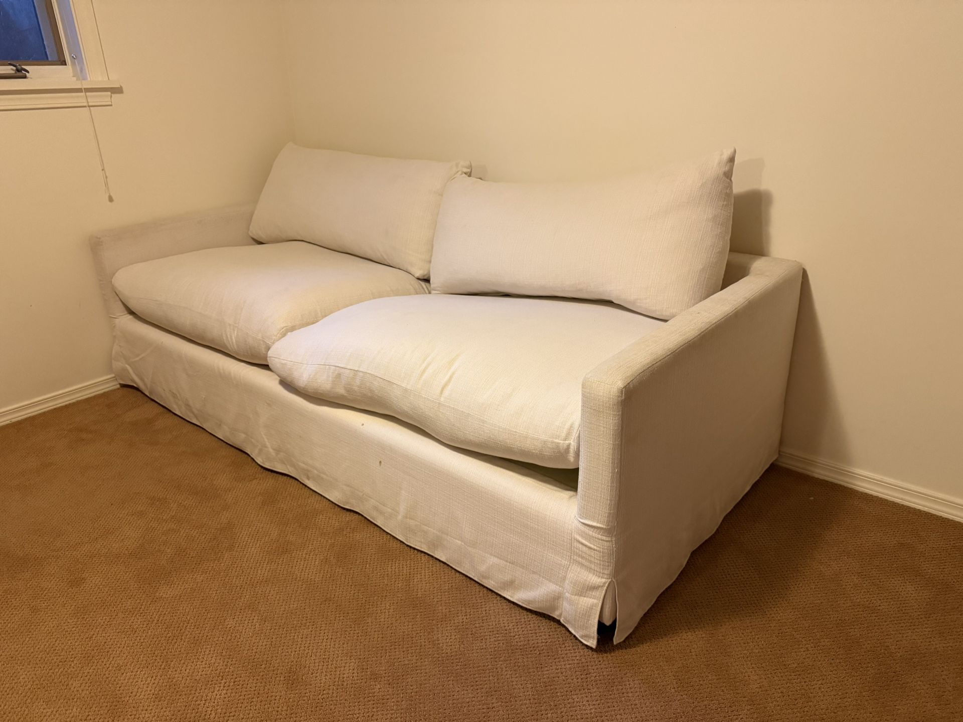 Used Brynn World Market Feather Filled Sofa Couch