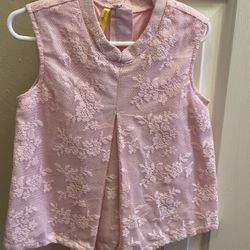 Girl’s pink lace Blouse And Skirt - Worn Only Once
