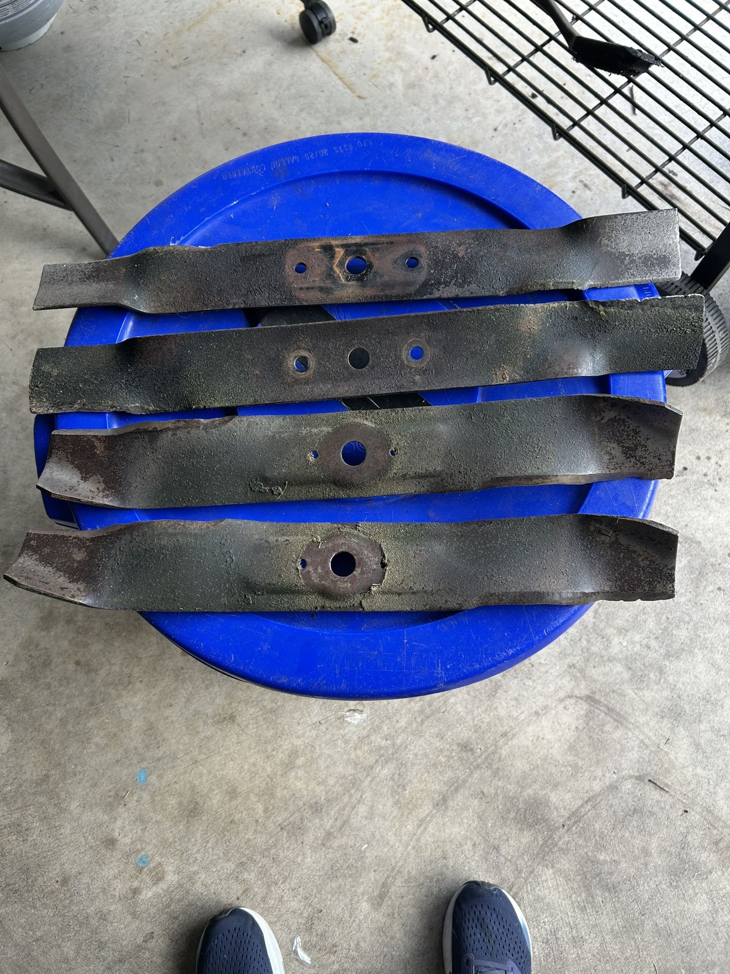 Two Sets Of Mulching Blades For Stx 38 John Deere And L110 John Deere