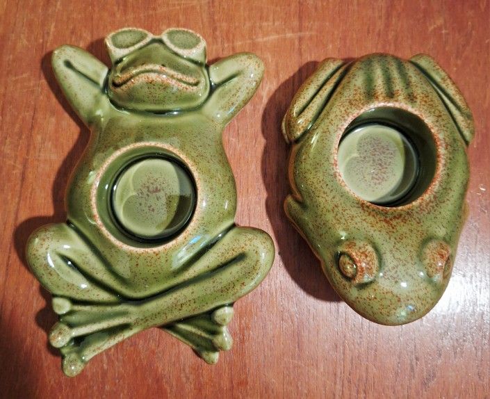 Partylite Floating Frogs Tealight Candle Holder