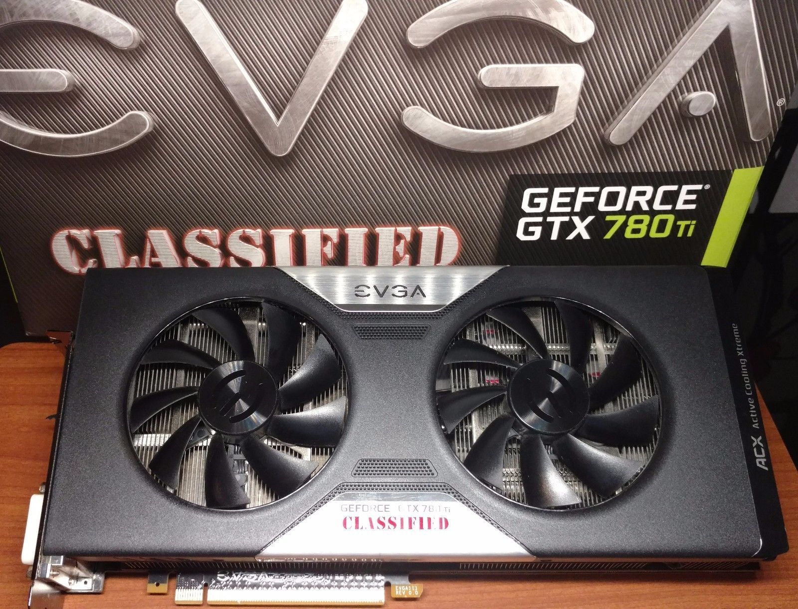 EVGA Nvidia Geforce GTX 780 ti Classified w/ OEM backplate