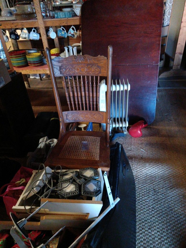 Vintage Press Back Chair