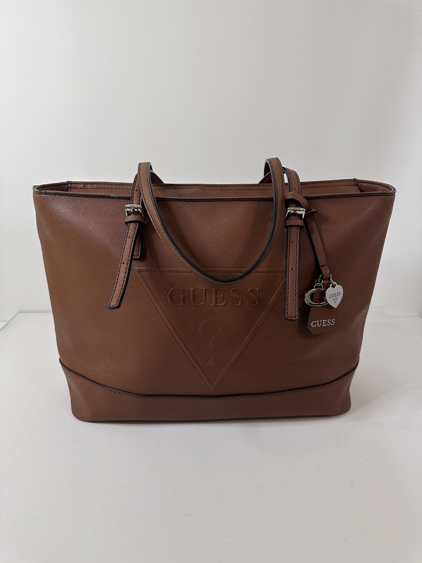 GUESS Tote Handbag Women’s Brown Large Bag (Pre-Loved)