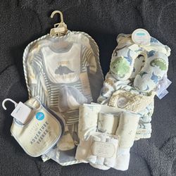 Baby Clothes, Blanket And Bibs