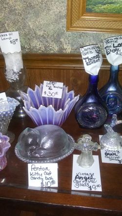 Vintage glass mostly fenton collection i dividual priced or group price your choice