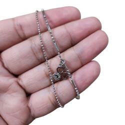 Silver Toned Bling Hearts Lucky Clover Bracelet