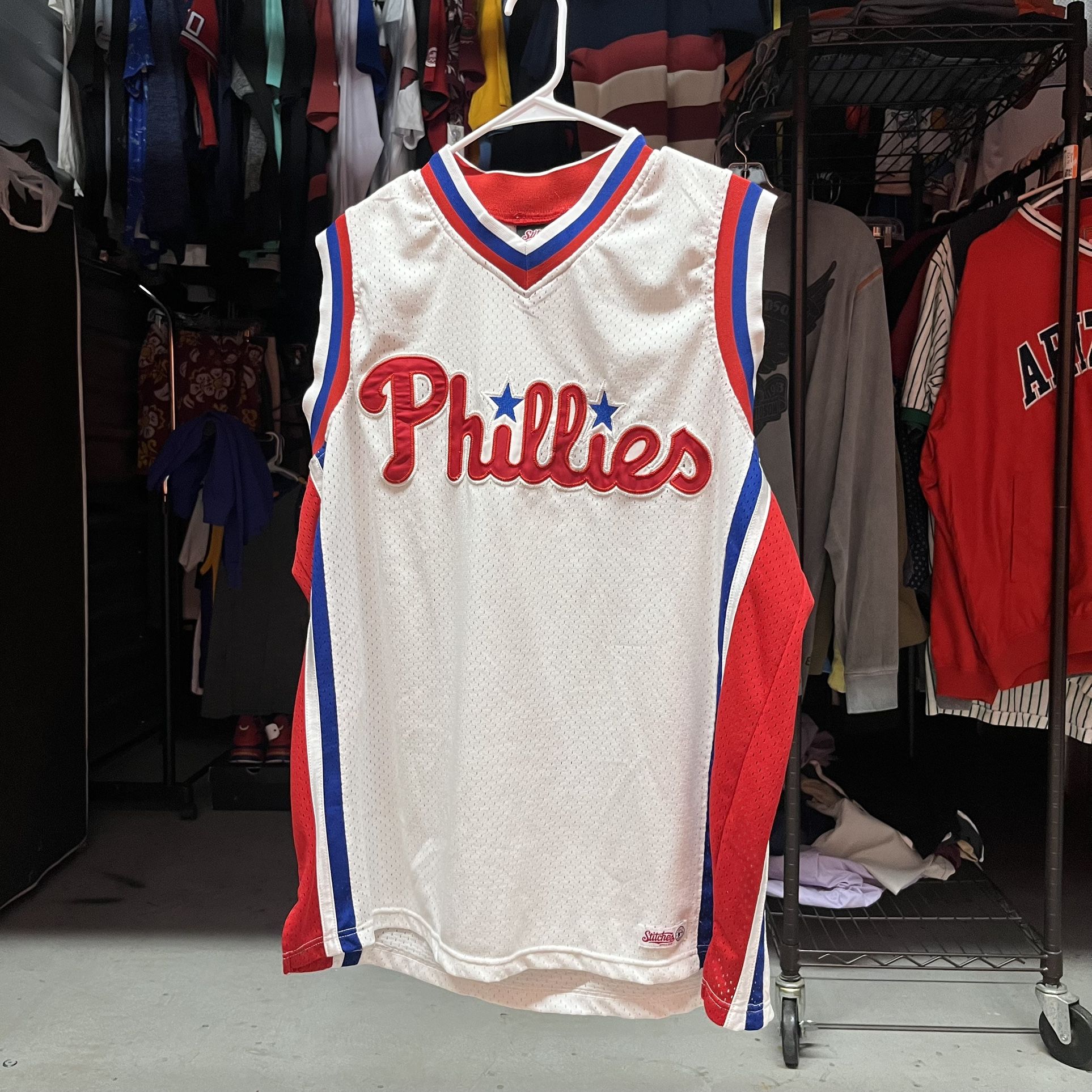 Philadelphia Phillies MLB Stitches Jersey Men's Size Large