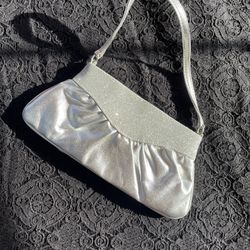 Silver Glitter Purse