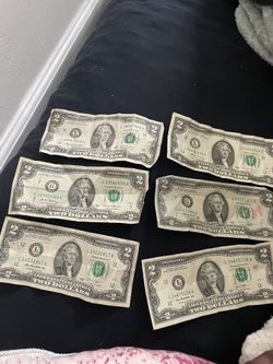 6 Two Dollar Bills