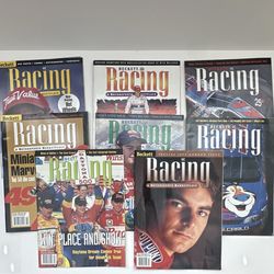 Lot of 8 Vintage Beckett Racing Magazine 1997 to 1998 NASCAR - Jeff Gordon Dale Earnhardt