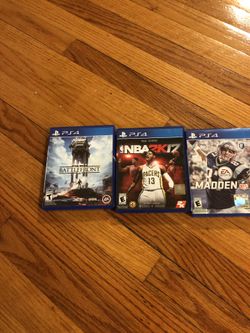 Star Wars - NBA 2K17- Madden 17 PS4