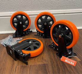 6” Caster Wheels Heavy Duty 2800lbs max weight Combined