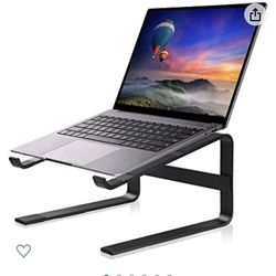 Laptop Stand for Desk Notebook Computer Riser Aluminum Alloy Ergonomic Metal Holder Cooling Fixed Stands Compatible with Lenovo Asus HP MacBook Air Pr