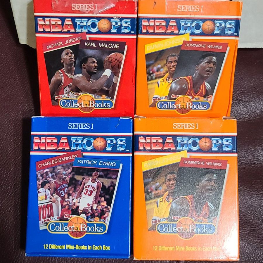 NBA Hoops Series 1, 2 And 3 Collect A Books 1990 Included Michael Jordan