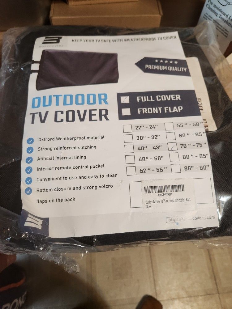 Outdoor TV Cover 70-75" - BOZZCOVERs