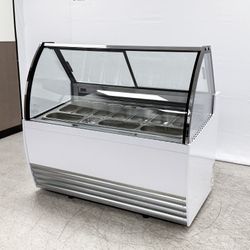 NSF 10 pan Gelato Display Showcase Dipping Cabinet DW-10R