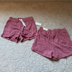 PINK JOGGER SHORTS