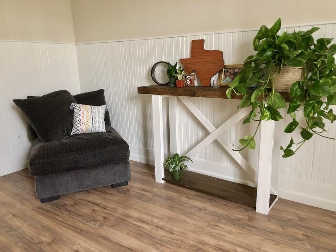 Handmade entry table