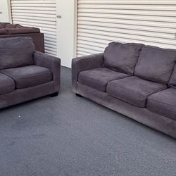 Gray Ashleys Furniture Couch and Loveseat(WILL DELIVER)