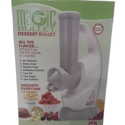 Magic Bullet Dessert Bullet DBR-0101 Blender White New Dessert maker., Brand New