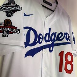 Dodgers Yamamoto WS jersey white