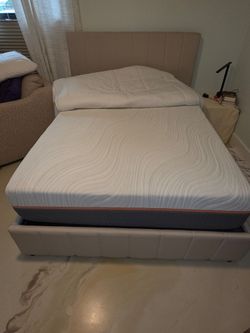 Full size bed and mattress