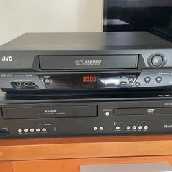 JVC and Magnavox VHS -DVD players.