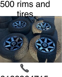 17 inch rims with off road tires $500