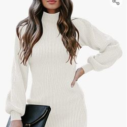 Turtleneck Sweater Dress 2X