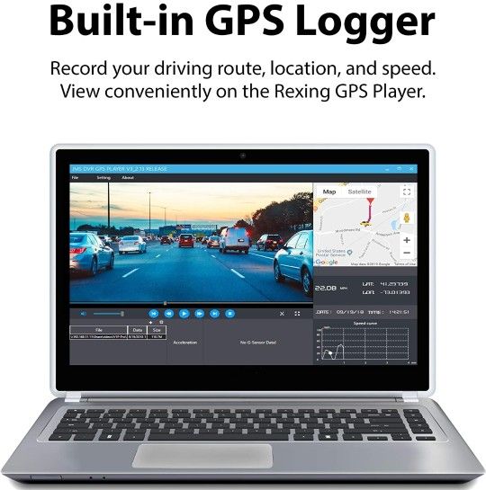 Rexing V1P Pro Dual 1080p Full HD Front and Rear 170° Wide Angle Wi Fi